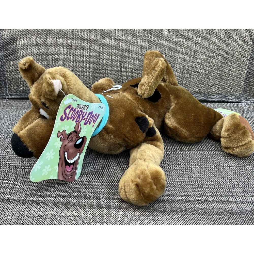 Vintage Scooby Doo plush #27418 Fun & floppy Scooby Doo Hanna-Barbera 13" w/tag